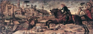 st catherine Tableau Peinture - St George et le Dragon Vittore Carpaccio